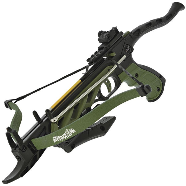 Pistol Crossbow 80LB Self Cocking System Green