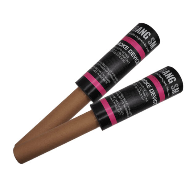 Smoke Grenades Single Vent Hand Held Handle Pink