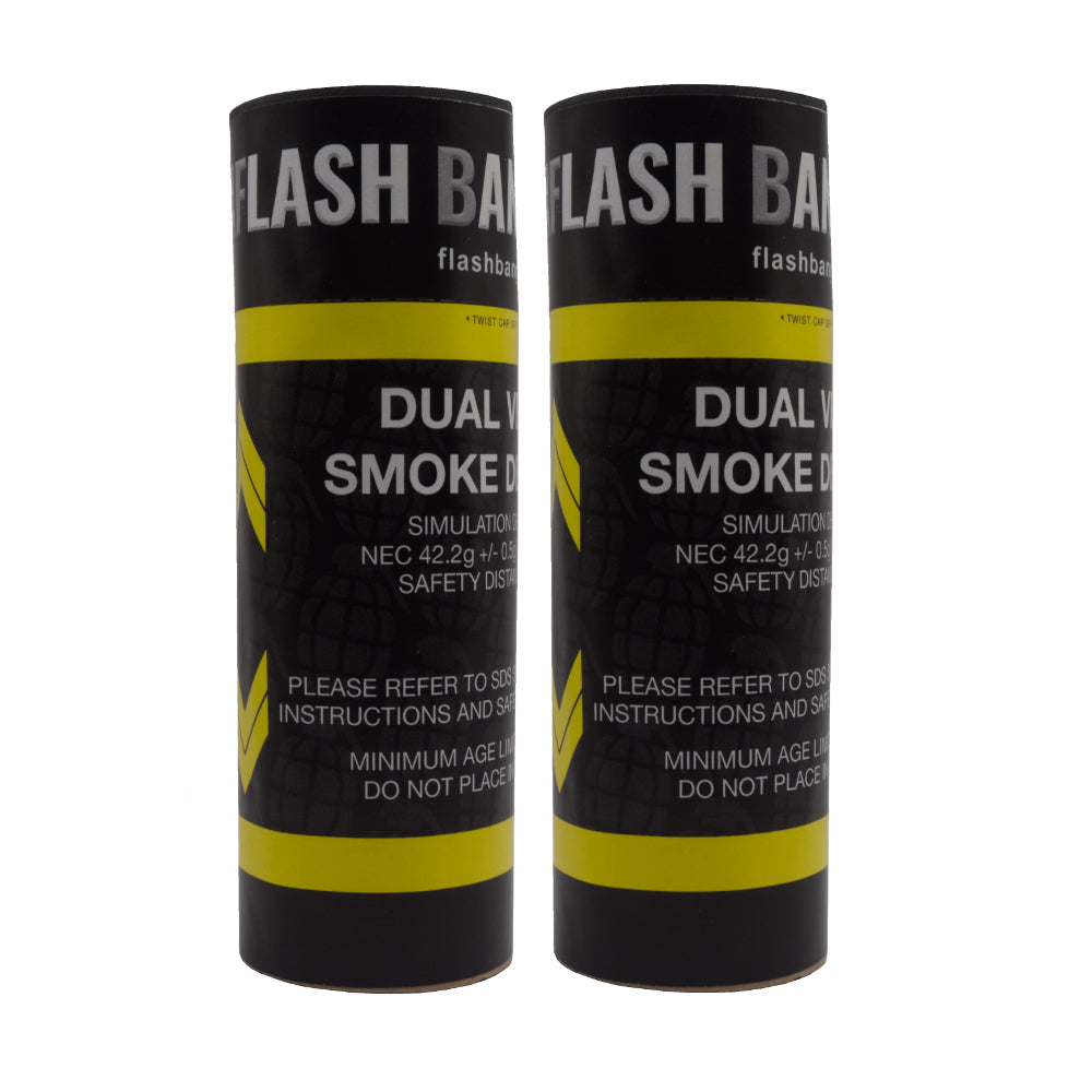 Smoke Grenades Dual Vent Device Yellow