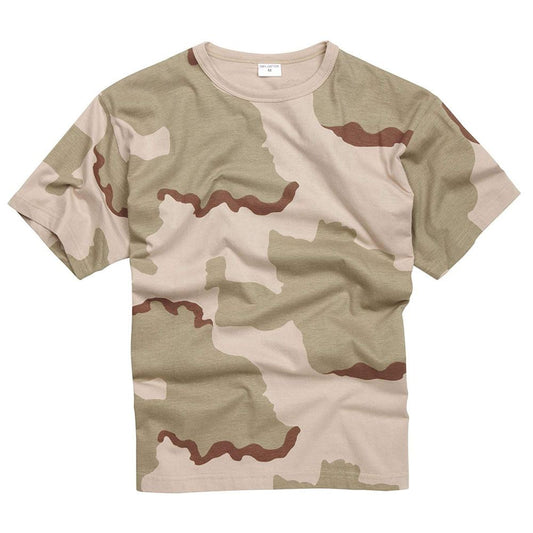 Army T Shirt Military Combat Tee Tops US Tri Desert
