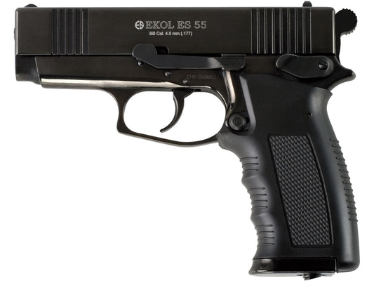 Airguns BB Air Pistol EKOL ES Combat Action Gun CO2 Gas .177 Cal 4.5mm Black